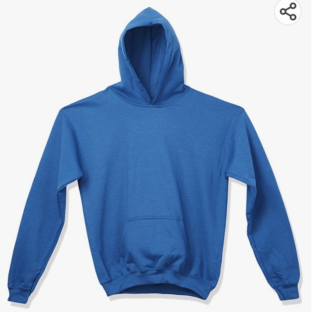 Gildan Youth Hooded Sweatshirt, Style G18500B color: Royal size M